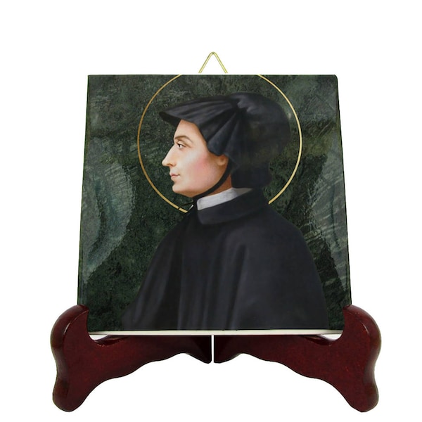 St Elizabeth Ann Seton religious icon on ceramic tile - gift for catholic - christian tile art - catholic saints serie - Saint Elizabeth Ann