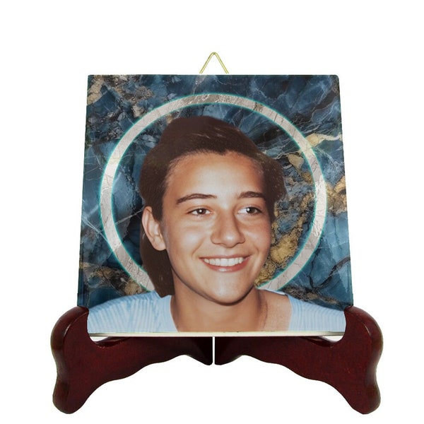 Catholic gifts - Blessed Chiara Badano - religious icon on tile - catholic saints - Beata Chiara Luce Badano - Focolare Movement - Lubich