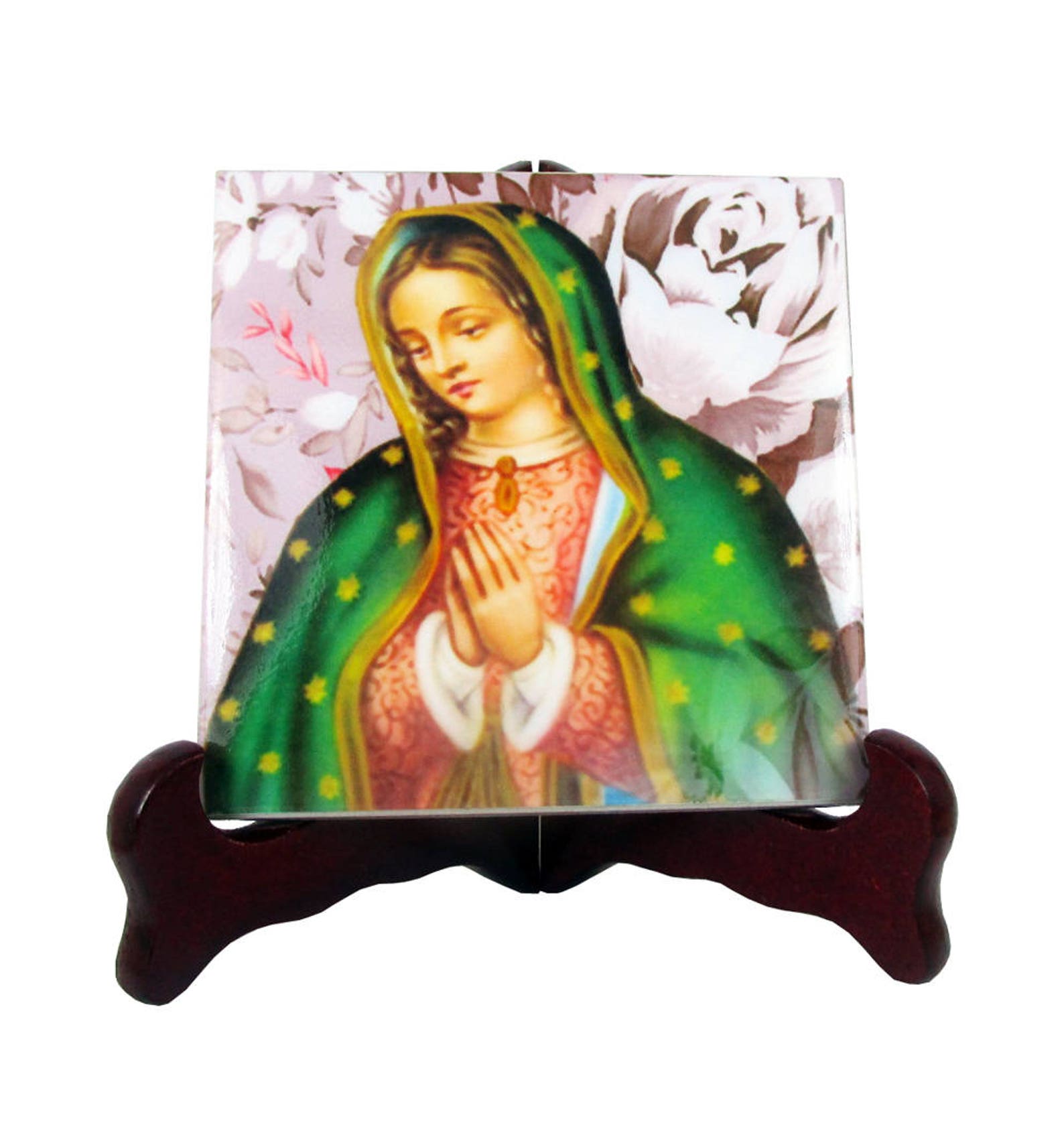 Catholic Gift Idea Our Lady Of Guadalupe Handmade Ceramic | Etsy