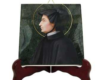 St. Elizabeth Ann Seton Icon: Catholic Christian Tile Art