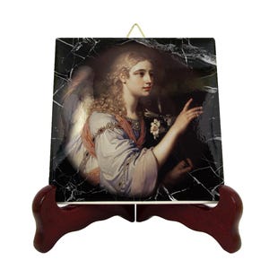 Archangel Gabriel Icon: Handmade Christian Art Tile