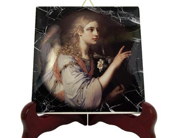 Archangel Gabriel Icon: Handmade Christian Art Tile
