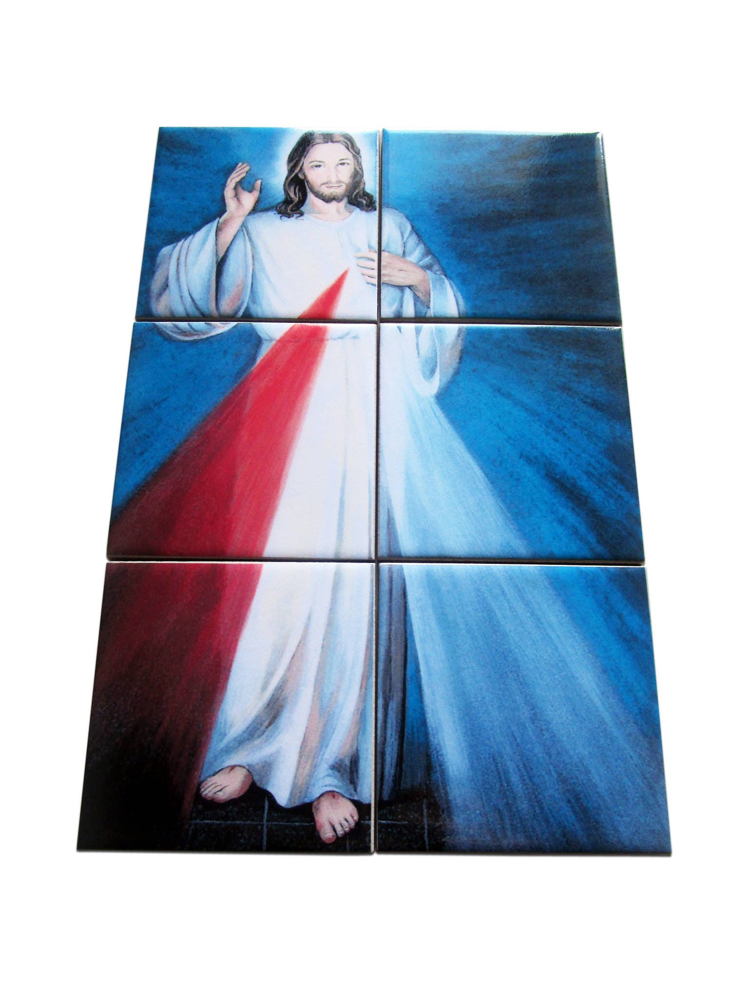 Jesus of Divine Mercy Catholic Wall Art Mosaic for Prayer Etsy UK
