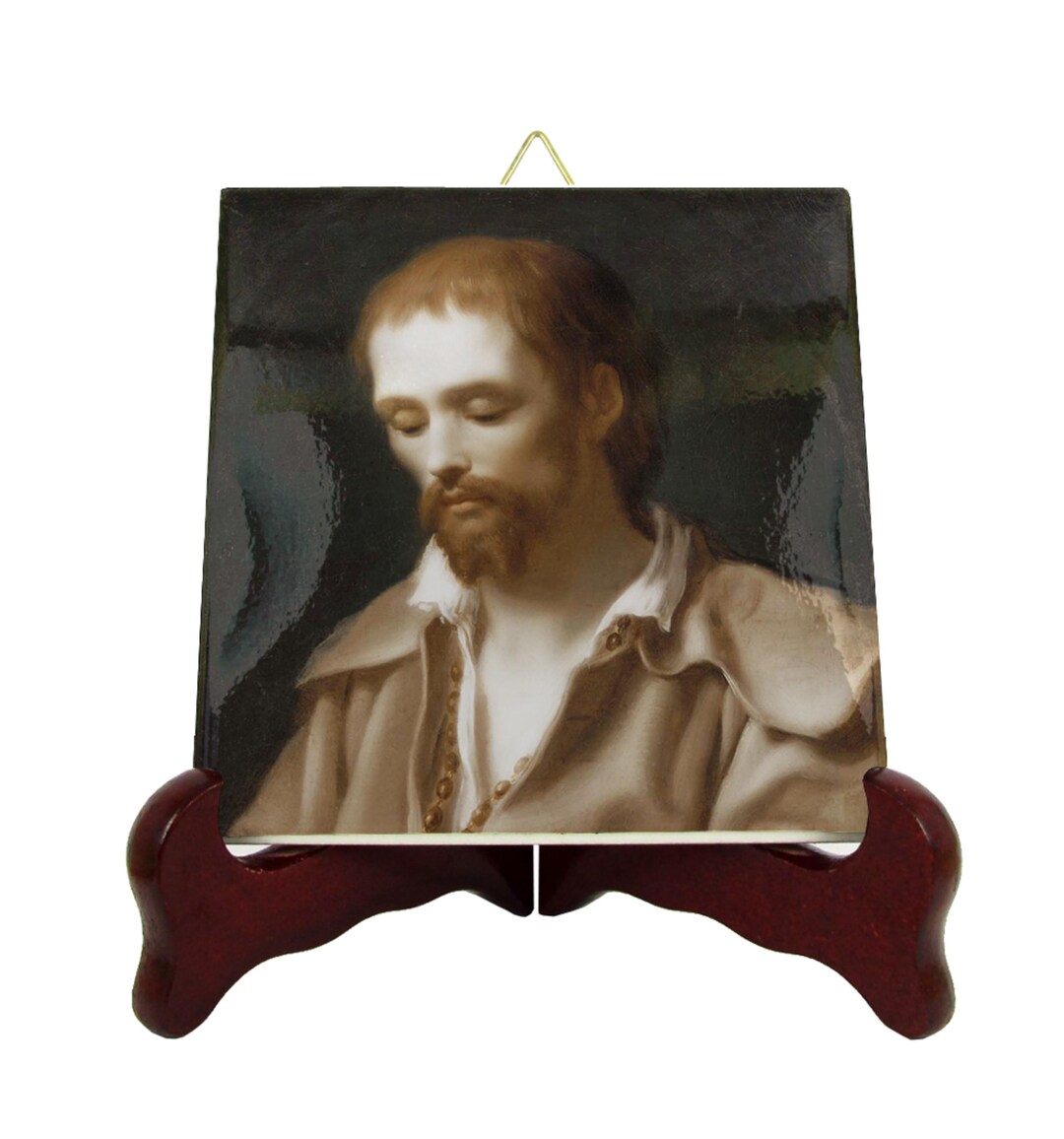 Saint Benedict Joseph Labre Icon: Catholic Saints Art on Ceramic Tile ...