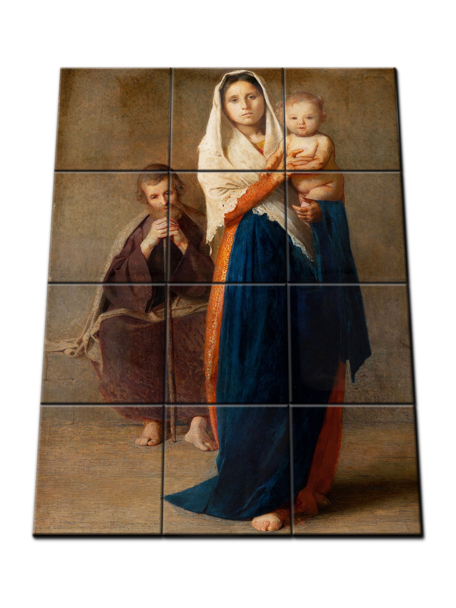 Catholic wall art The Holy Family tile art inspired by a | Etsy