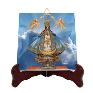 Our Lady of San Juan de los Lagos - Catholic gifts - Religious icon on ceramic tile - Virgen de San Juan de los Lagos - Virgin Mary Icon
