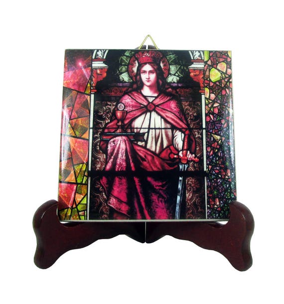 Catholic Saints serie Saint Barbara St Barbara icon on | Etsy