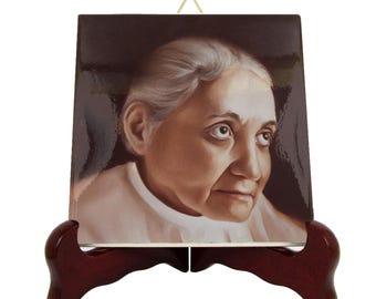 Luisa Piccarreta Tile Icon: Italian Catholic Art, Handmade in Italy