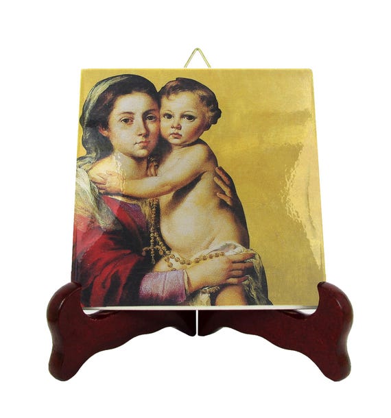 Madonna and Child – Virgin Mary with Baby Jesus – Blessed Mother – Mother Mary and Jesus – Catholic Motherhood – Christian Art