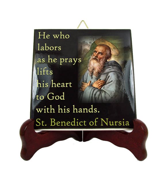 Catholic Quotes St Benedict Of Nursia Catholic Quote On Etsy
