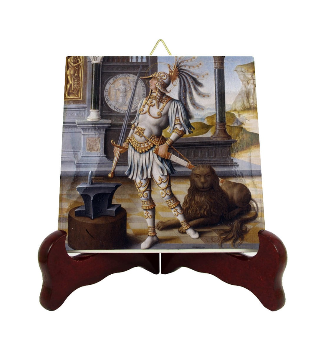 Saint Adrian of Icon on Ceramic Tile Catholic Etsy