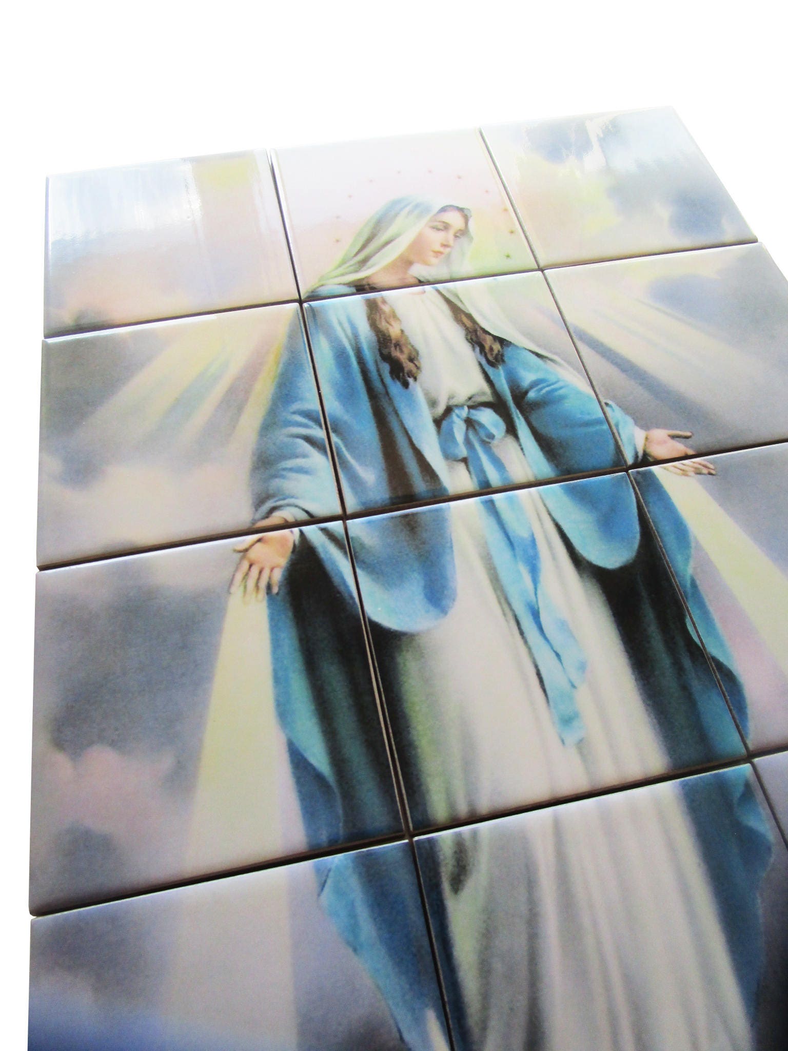Our Lady of Graces Religious wall art tile mural mosaic Etsy