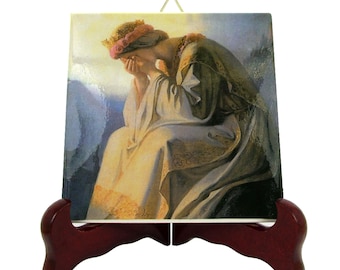Our Lady of La Salette Tile: Virgin of Sorrows Catholic Icon