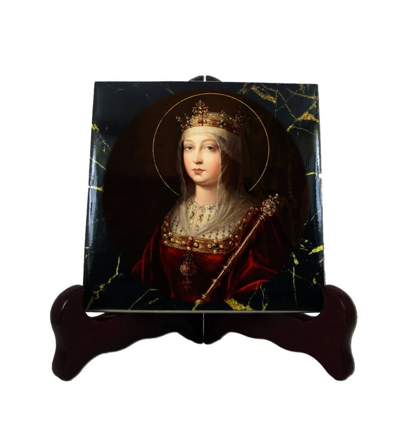 St Isabella of Spain catholic saints serie St Isabella icon Etsy