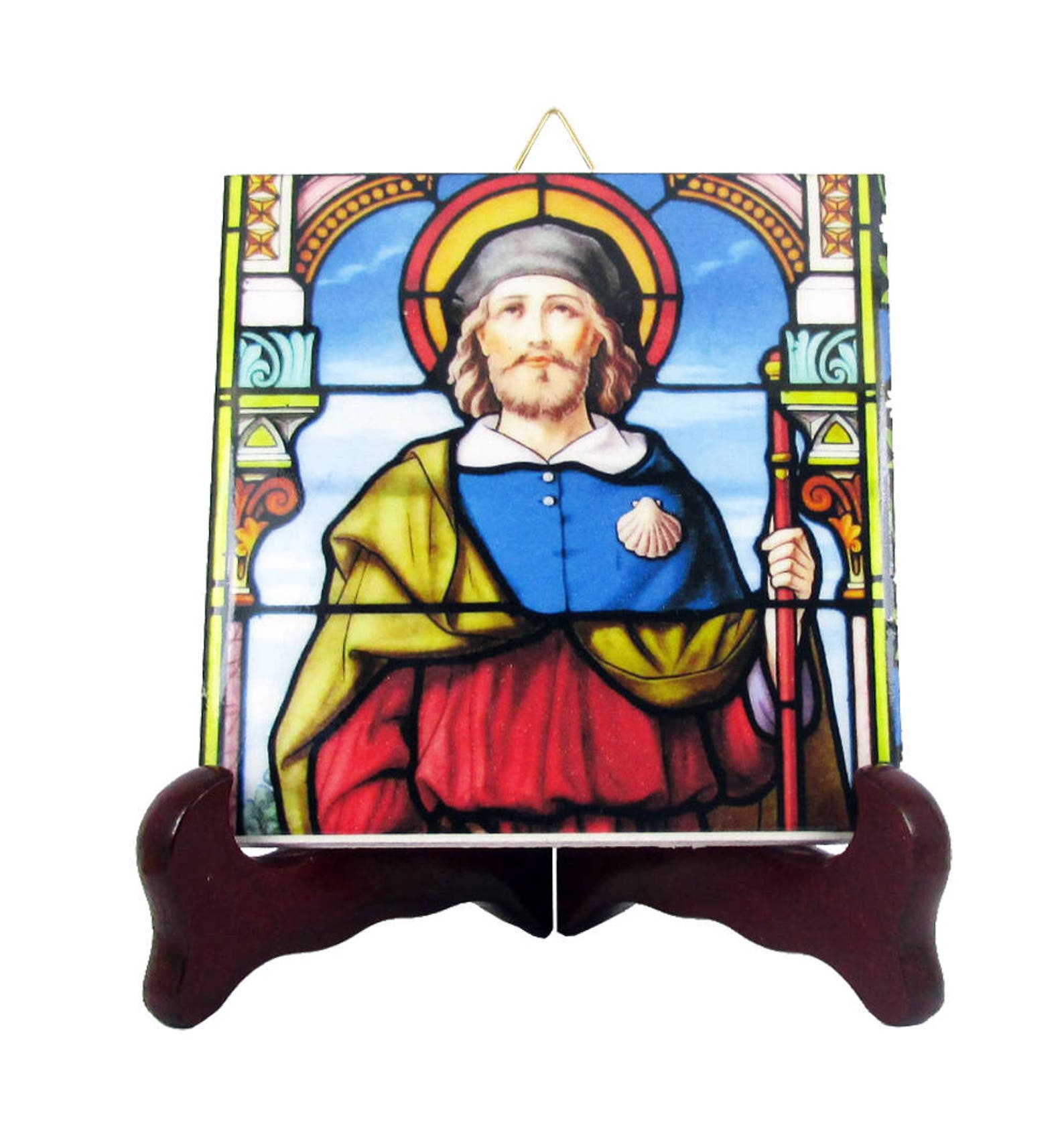 Saint Roch of Montpellier Catholic Saint Collectible Etsy
