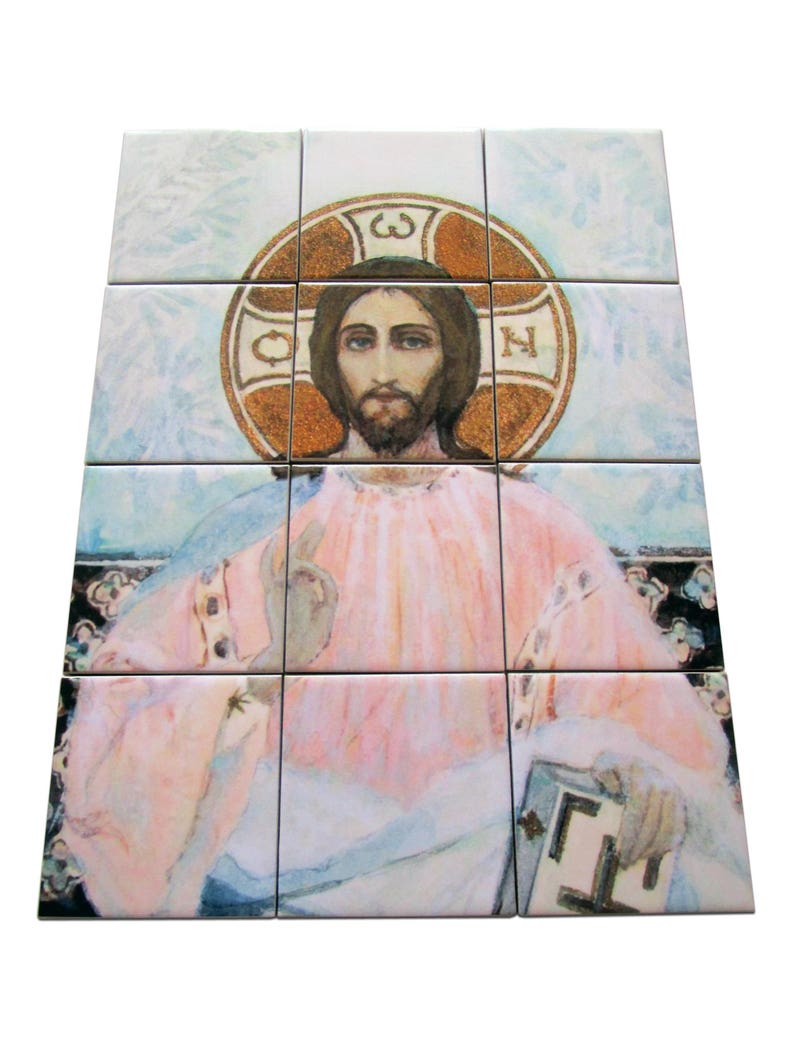 Christian tile art - Jesus Christ by Mikhail Vasilevich Nesterov ...