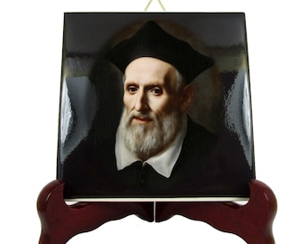 Saint Philip Neri Icon: Handmade Catholic Tile Art