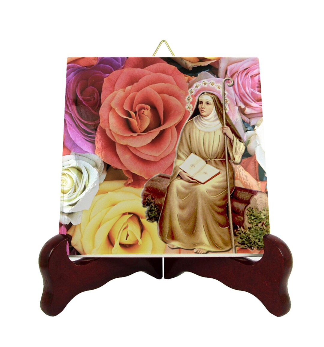 St. Monica Catholic Icon: Handmade Ceramic Tile, Religious Gift - Etsy