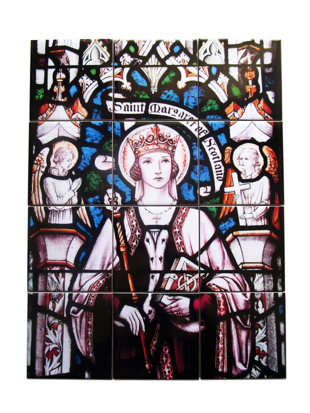 St Margaret of Scotland Catholic Wall Art: Handmade Mosaic Tile - Etsy