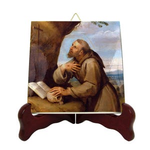 Saint Francis of Assisi Tile: Catholic Icon, Religious Gift