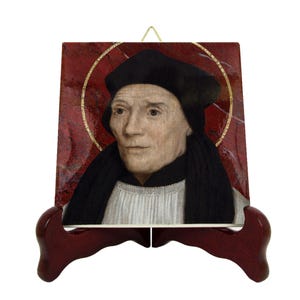 Saint John Fisher - icon on ceramic tile - christian saints serie - St John Fisher - saints art - roman catholic church