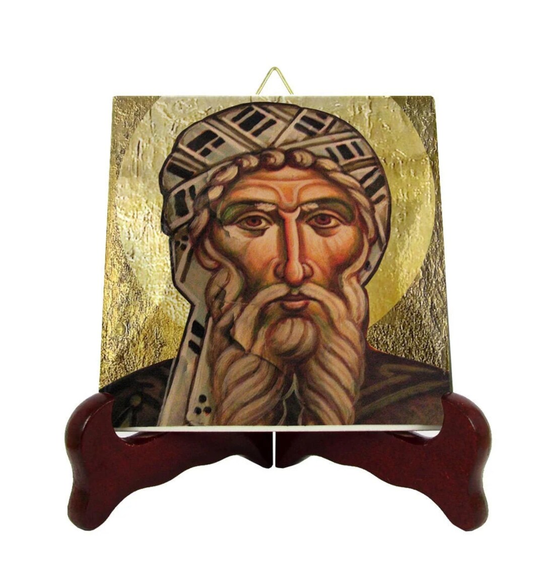 Saint John of Damascus Icon: Handmade Catholic Saints Art Tile - Etsy