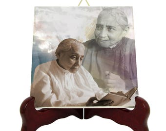 Servant of God Luisa Piccarreta - collectible icon on tile - The Little Daughter of the Divine Will - fiat - mystic - italian saints