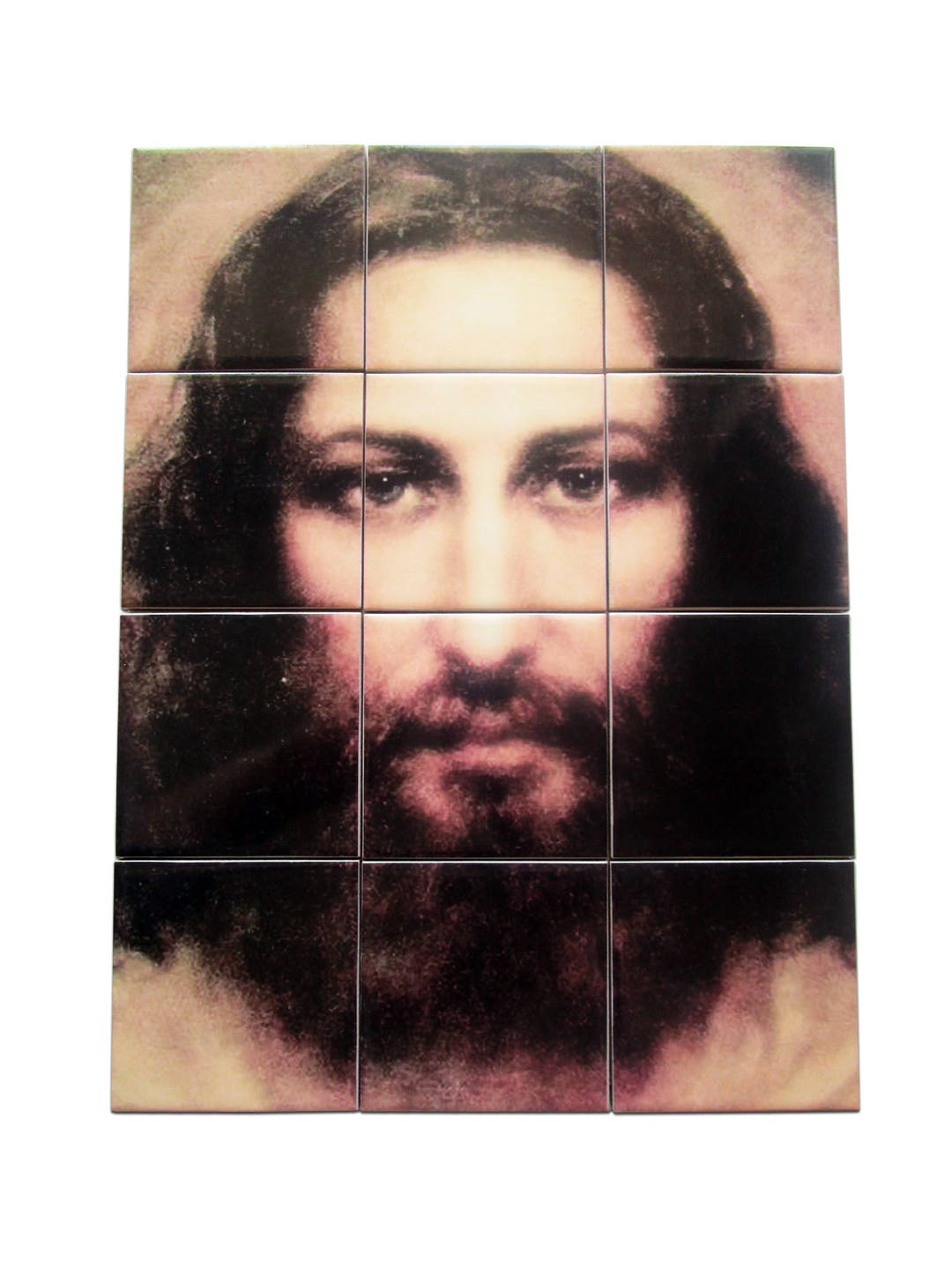 Christian Wall Art the Holy Face of Jesus Religious Wall Art Tile Mural