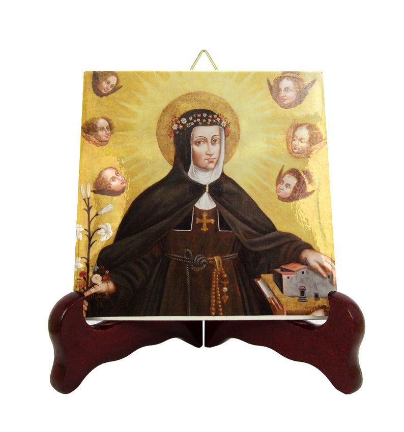 Saint Camilla Battista Da Varano Icon on Ceramic Tile Etsy