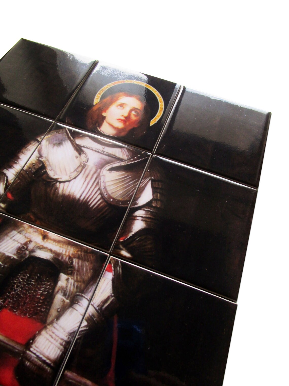 Saint Joan of Arc religious wall art mosaic St Joan of | Etsy