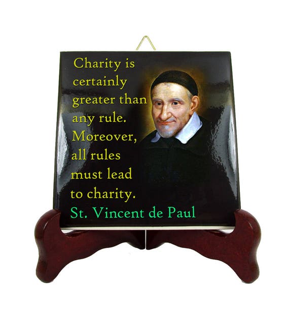 Religious Gifts Catholic Saints Quotes St Vincent De Paul Etsy