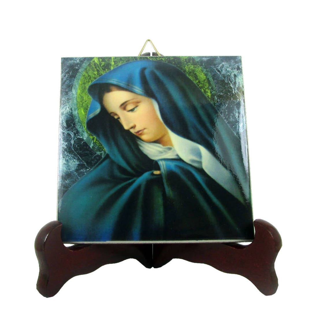 Our Lady of Sorrows Ceramic Tile Icon - Handmade Catholic Art - Etsy