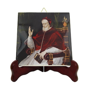 Pope Saint Pius V icon on ceramic tile - St Pius V - Dominicans - Saints Art - Religious icon on tile - Catholic gift idea - Religious icons