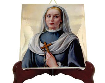 Saint Virginia Centurione Bracelli: Handmade Catholic Icon Tile