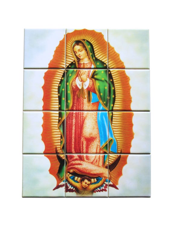 Acrylic Our Lady of Guadalupe Craft Beads  Jewelry Making Supplies – Small  Devotions