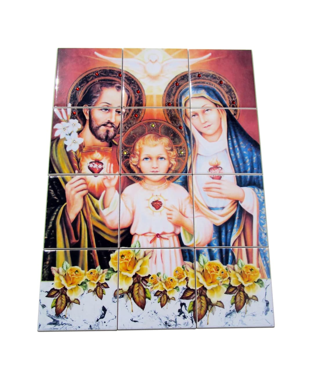 Handmade Holy Family Mosaic Tile Mural: Religious Christian Wall Art - Etsy
