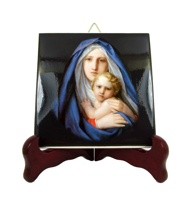 Madonna and Child  catholic gifts  ceramic catholic icon image 0