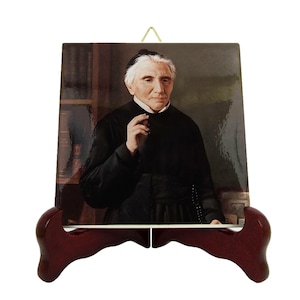 Saint Luigi Scrosoppi - religious icon on ceramic tile - St Luigi Scrosoppi - Catholic Saints - Religious gift - Patron Saint of footballers