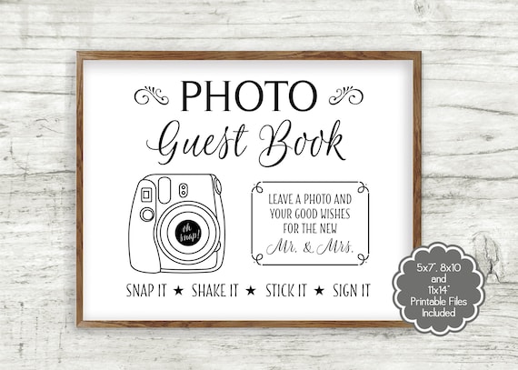Rose Gold Guest Book Sign PDF Instant Download Sign our Guest Book Newlyweds Sign Wedding Printable Sign Guest Book Printable MM01-7