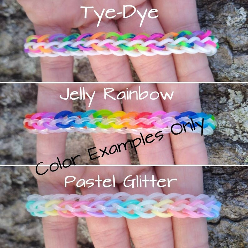 Necklace Choker Rainbow Loom Rubber Band Simple Jewelry Etsy