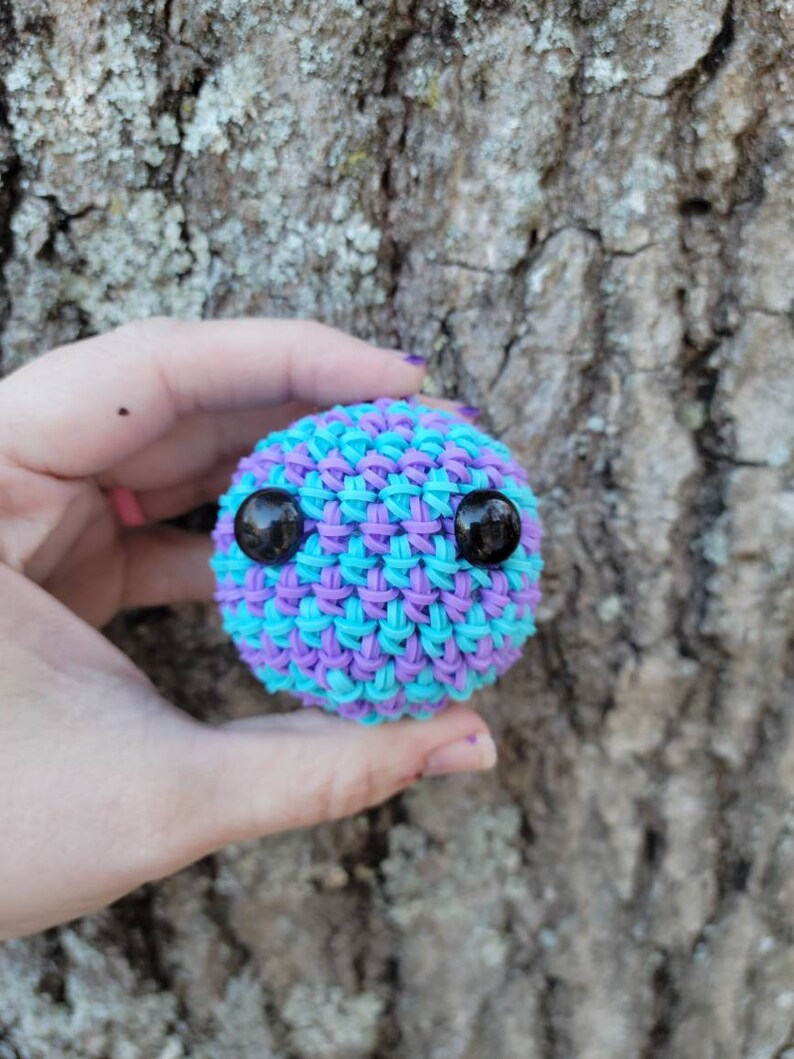 Stress Ball Rainbow Loom Rubber Band Stress Reliever Fidget Etsy