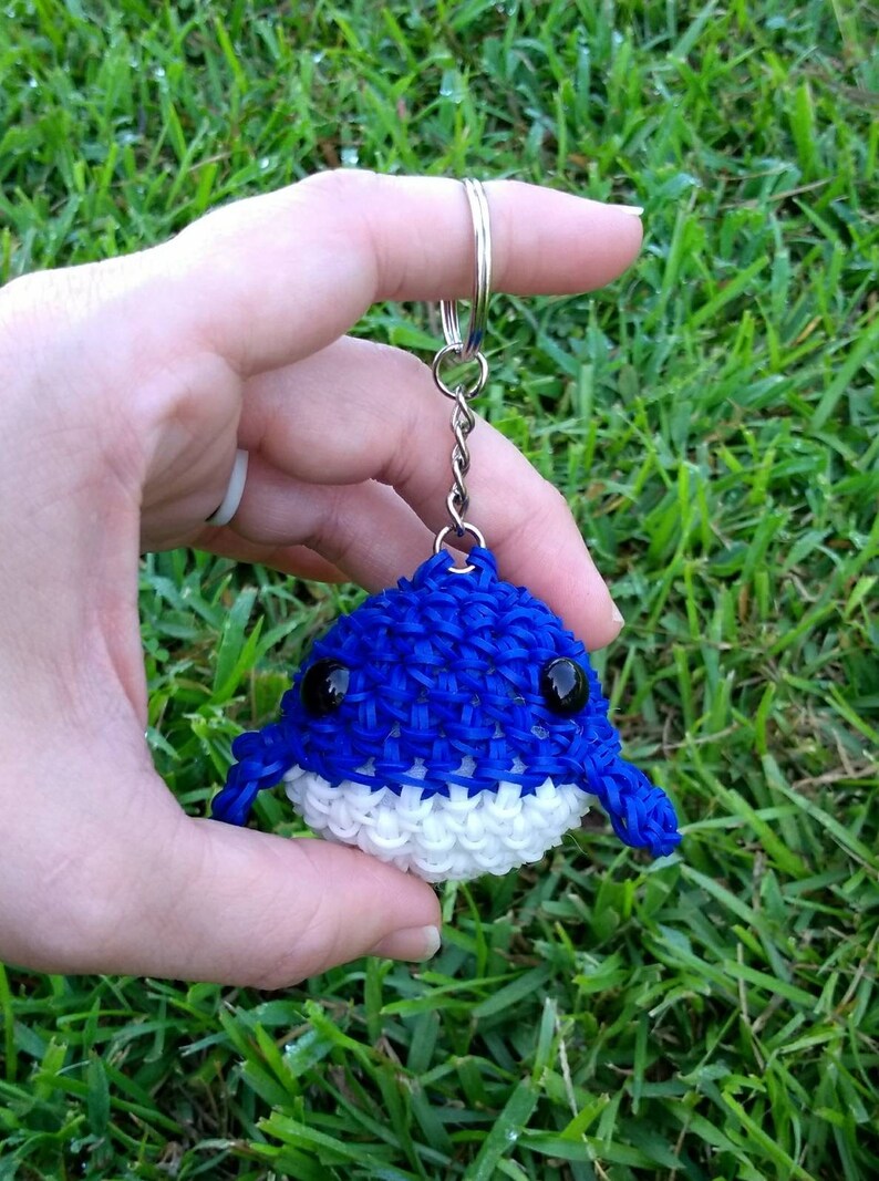 Baby Whale / Narwhal Rubber Band Figure Rainbow Loom Plush Etsy