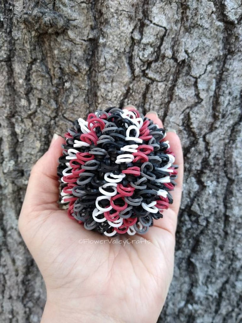 Stress Ball Sensory Rainbow Loom Rubber Band Stress Reliever Etsy