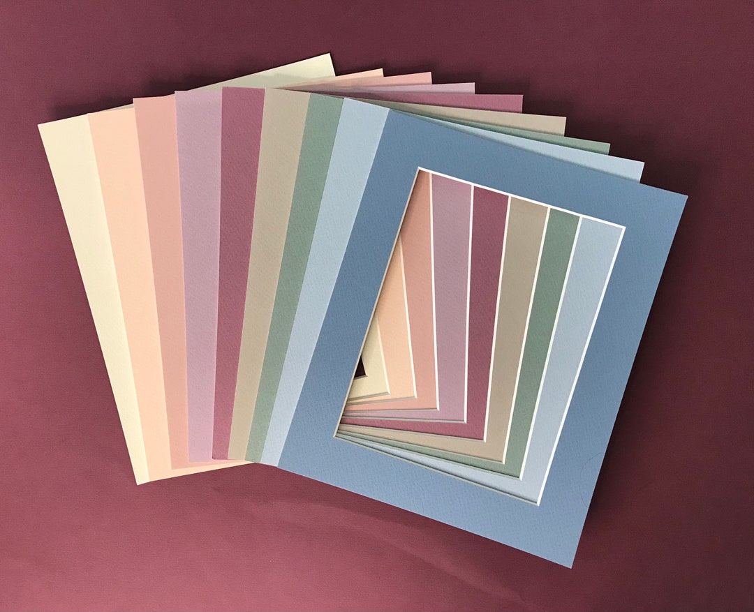 Mattes to Fit 8 X 10 Frames, 5.5 X 7.5 Opening for 6 X 8 Pictures, or Layer With 5x7 Matte. Nine