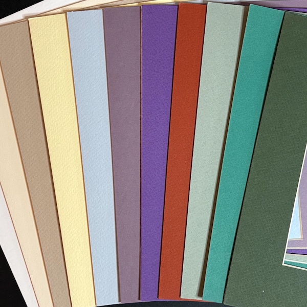 Colorful Acid-Free Photo Mat for 5x7 Picture, 8x10 Frame