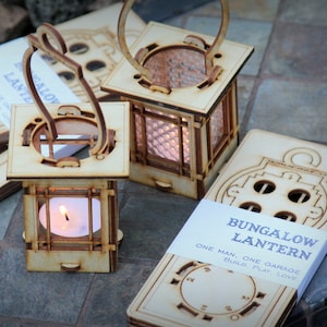 Craftsman Bungalow Luminaires. String Light lanterns give off warm light while hanging or resting on a table. DIY kits you snap together image 1