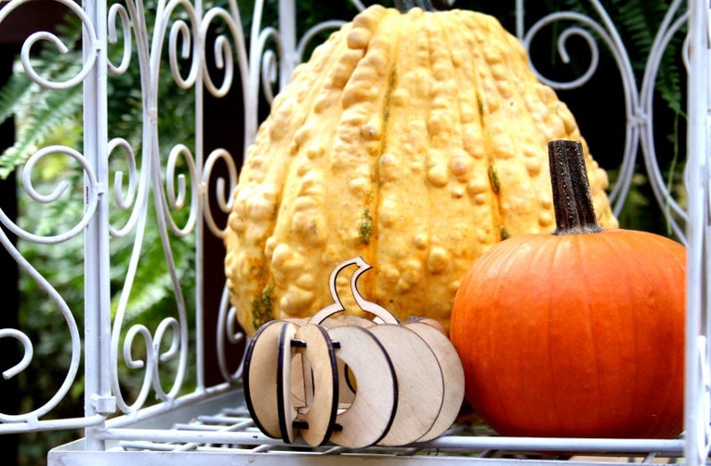 Fall Harvest Pumpkin Tea Lights. Individual kits, or String together for Outdoor Party Lights. Halloween, Thanksgiving, or just Fall Decor image 3