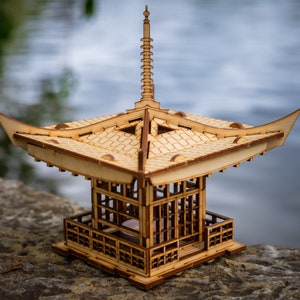 Japanese Pagoda Lantern A Mini 3D Kit LED Tea Light Candle Holder To Get Peace, Love, and Zen Back Into Your Busy Life image 5