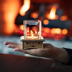 Miniature Tabletop Fireplace Kit Build & S'more image 6