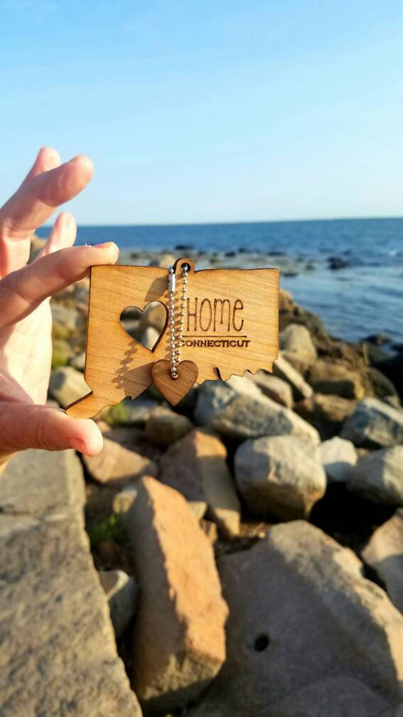 All US State Ornaments. Heart & Home. Show love for the place that stole your heart with these Ornaments, Keychains, and tokens of love Connecticut